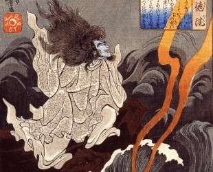Sotoku invoking a thunder storm — Утагава Куниёси