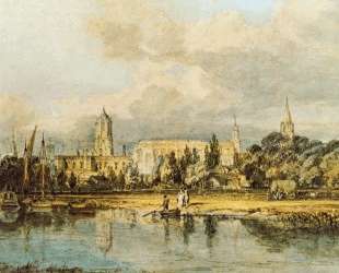 South View of Christ Church, from the Meadows — Уильям Тёрнер