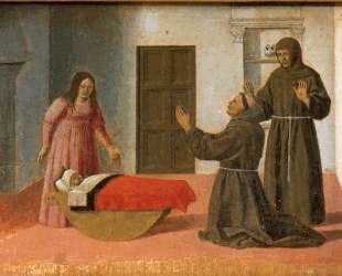 Св. Антоний воскрешает ребенка — Пьеро делла Франческа