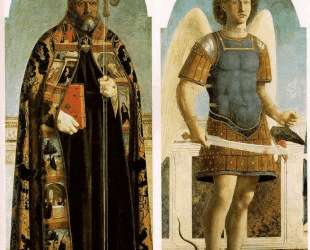Св. Августин и Св. Михаил — Пьеро делла Франческа