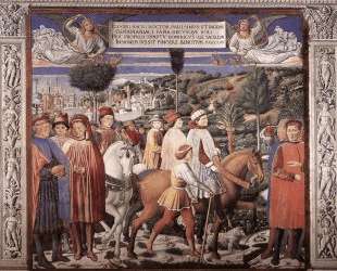 St. Augustine Departing for Milan — Беноццо Гоццоли