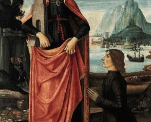 St. Barbara Crushing Her Infidel Father — Доменико Гирландайо