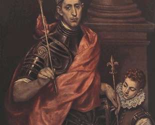 Людовик Святой, Король Франции с пажом — Эль Греко
