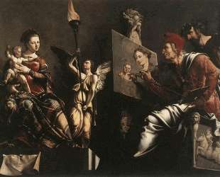 St Luke Painting the Virgin and Child — Мартен ван Хемскерк