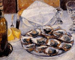 Still Life with Oysters — Гюстав Кайботт