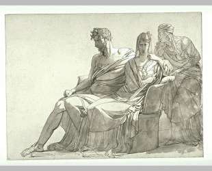 Study for the painting Phaedra and Hippolytus — Пьер-Нарцисс Герен