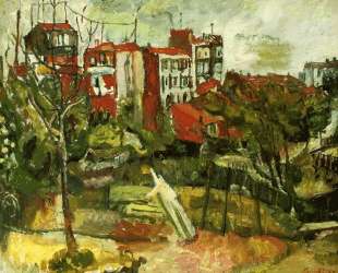 Suburban Landscape with Red Houses — Хаим Сутин