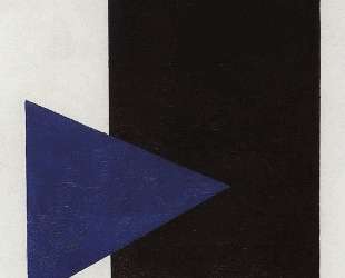 Супрематизм с синим треугольником и черным треугольником — Казимир Малевич