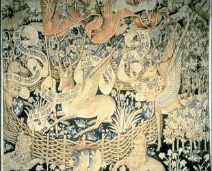 Tapestry of the winged deers — Жан Фуке