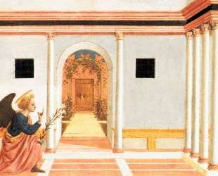 The Annunciation, predella panel from the St. Lucy Altarpiece — Доменико Венециано