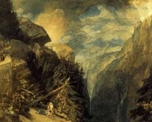 The Battle of Fort Rock, Val d’Aoste, Piedmont — Уильям Тёрнер