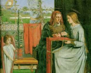 The Childhood of Mary Virgin — Данте Габриэль Россетти
