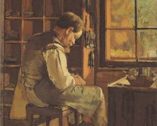 The cobbler by the window — Фердинанд Ходлер
