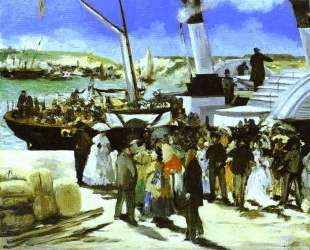 The Departure Of The Folkestone Boat — Эдуард Мане