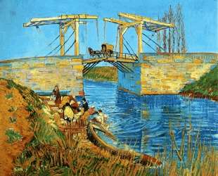 The Langlois Bridge at Arles with Women Washing — Винсент Ван Гог
