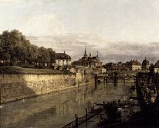 The Moat of the Zwinger in Dresden — Бернардо Беллотто