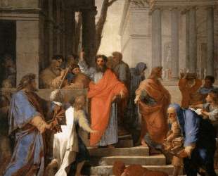 The Preaching of St. Paul at Ephesus — Эсташ Лёсюёр