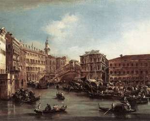 The Rialto Bridge with the Palazzo dei Camerlenghi — Франческо Гварди