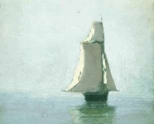 Море с парусным кораблем — Архип Куинджи