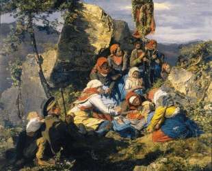 The sick pilgrim — Фердинанд Георг Вальдмюллер
