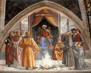 The Trial by Fire, St. Francis before the Sultan of Egypt — Доменико Гирландайо
