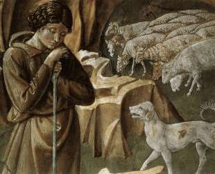 The Vigil of the Shepherds (detail) — Беноццо Гоццоли