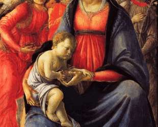 Богоматерь и младенец в окружении пяти ангелов — Сандро Ботичелли