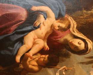 The Virgin and Child with Saint John the Baptist — Эсташ Лёсюёр