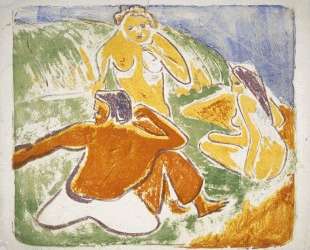 Three Bathers on the Beach — Эрнст Людвиг Кирхнер