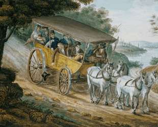 Travel by Stagecoach Near Trenton — Павел Свиньин