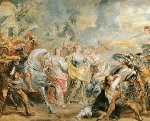 Truce between Romans and Sabinians — Питер Пауль Рубенс