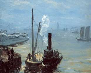 Tugboat and Lighter — Уильям Джеймс Глакенс