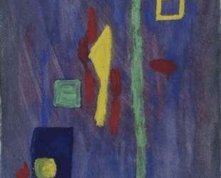 Untitled (Red, Yellow and Green Forms on a Purple Ground) — Барнетт Ньюмен