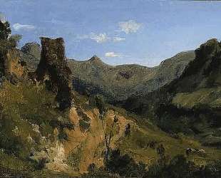 Valley in the Auvergne Mountains — Теодор Руссо