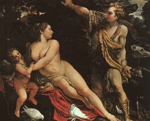 Venus, Adonis, and Cupid — Аннибале Карраччи