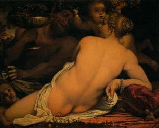 Venus with a Satyr and Cupids — Аннибале Карраччи