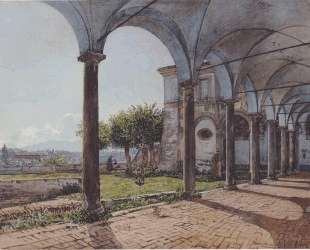 View from the Monastery of Sant ‘Onofrio in Rome — Рудольф фон Альт