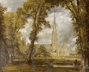 Вид на собор в Солсбери из епископского сада — Джон Констебл