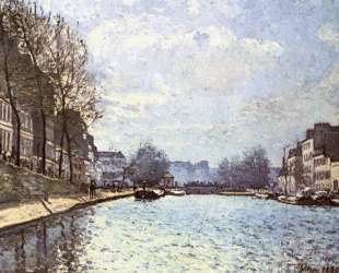 View of the Canal Saint Martin — Альфред Сислей