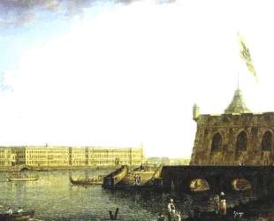 View of the Fortress of St. Peter and Paul and the Palace Embankmant — Фёдор Алексеев