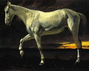 White Horse and Sunset — Альберт Бирштадт