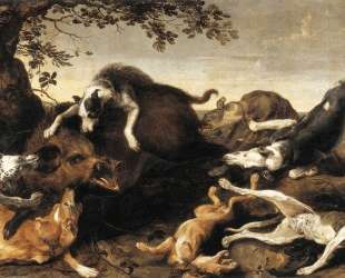 Wild Boar Hunt — Франс Снейдерс