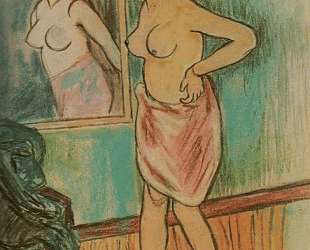 Woman Looking at Herself in the Mirror — Сюзанна Валадон