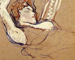 Woman Lying on Her Back, Both Arms Raised — Анри де Тулуз-Лотрек