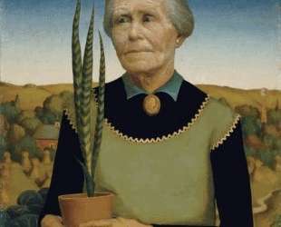 Woman with Plants — Грант Вуд