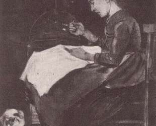 Young Woman Sewing — Винсент Ван Гог