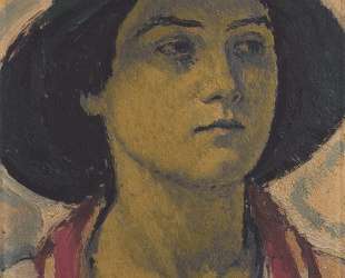 Young woman with hat — Коломан Мозер