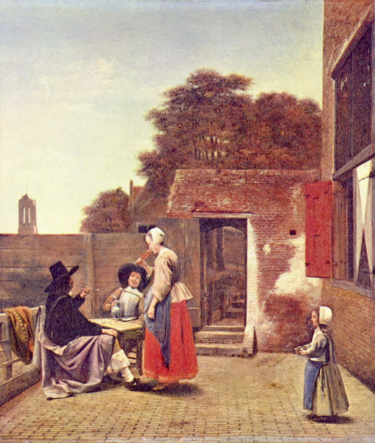 A Dutch Courtyard — Питер де Хох