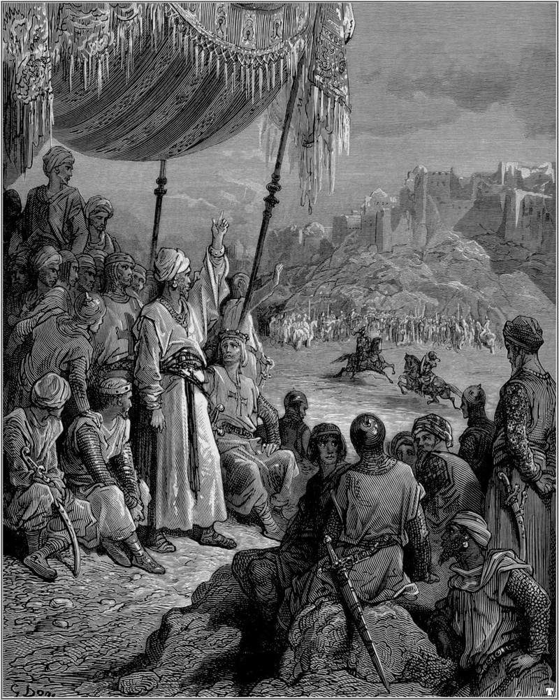 Товарищеский турнир во время Третьего Крестового Похода в 1189 г. — Гюстав Доре
