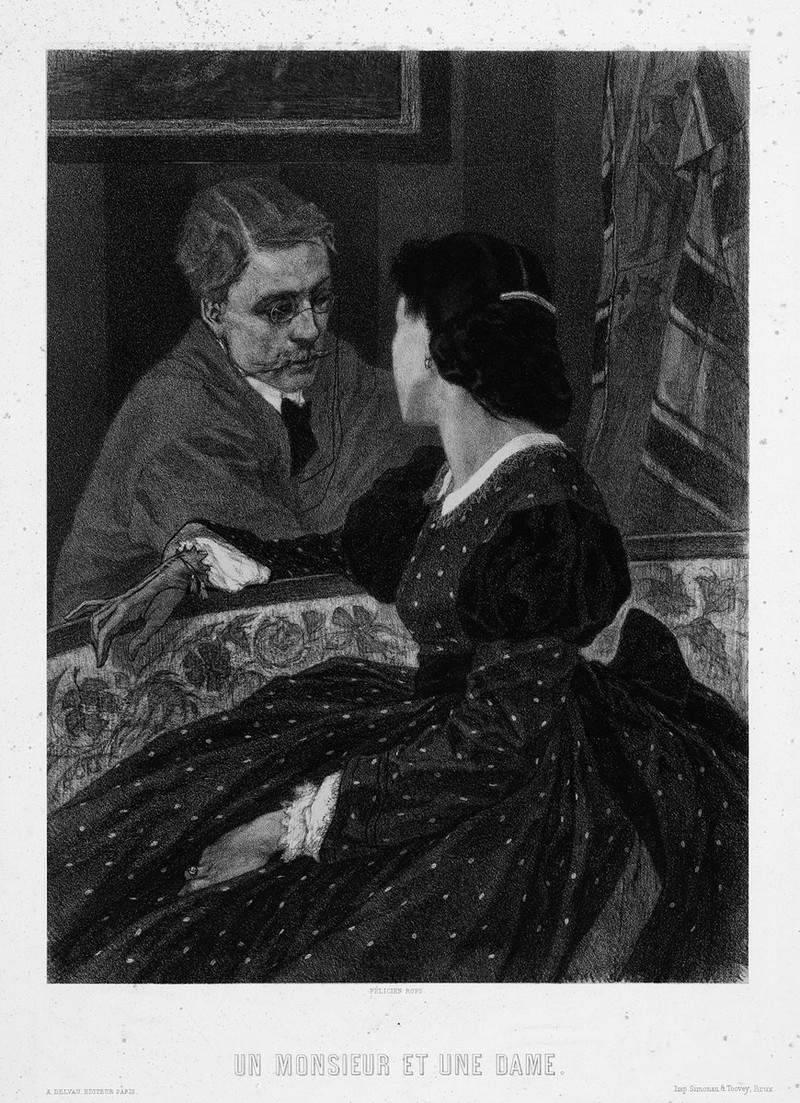 A Gentleman and a Lady (Aurelien Scholl and Marie Colombier) — Фелисьен Ропс
